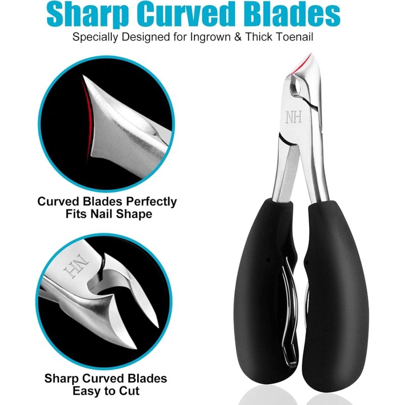 New Huing Podiatrist Toenail Clippers, Professional Thick & Ingrown Toe