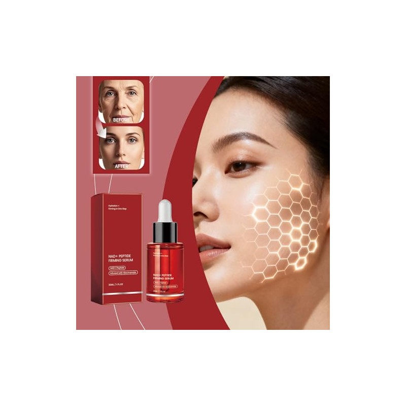 NAD+ Peptide Firming Serum for Face and Neck, Anti-Aging Serum
