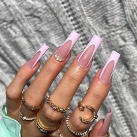 120PCS Dual Forms French Tip Nail Stickers Self Adhsive，Silicone French Manicure Stickers for Nail Mold，Silicone Nail Form Sticker French Tip Stickers Nail Extension， Gel Extension Quick Building