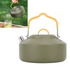 1L Outdoors Kettle Heat Resisting Stainless Steel Teapot Portable Camping