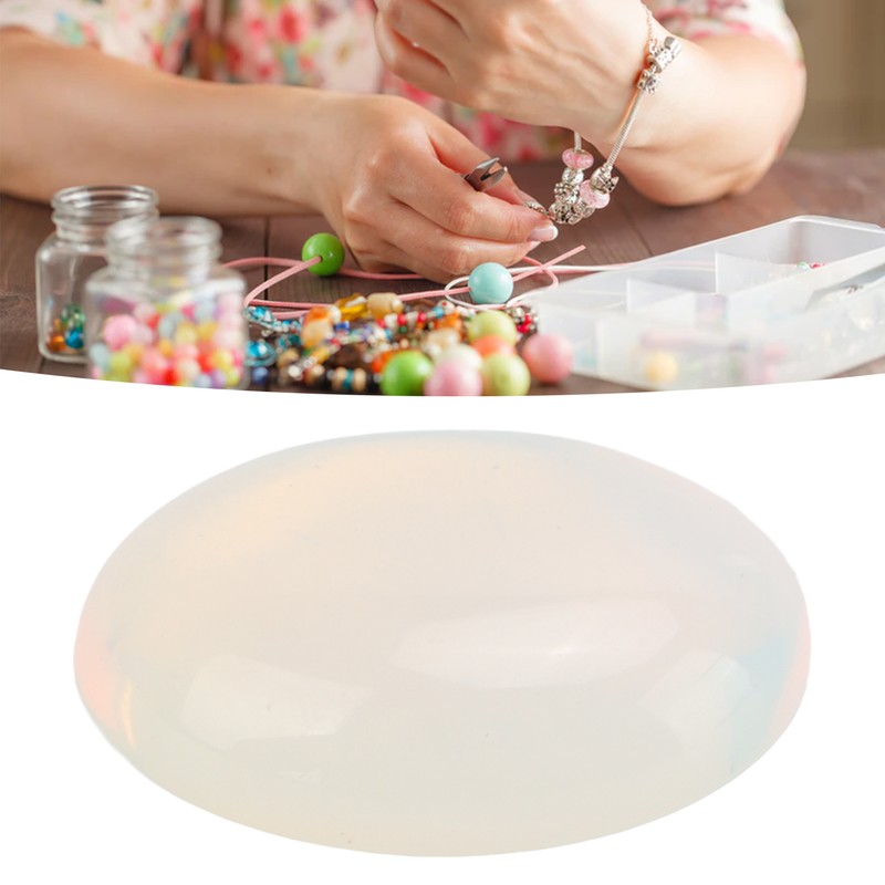 20pcs Opal Flatback Cabochon Stone Smooth Surface Beautiful Oval Stones