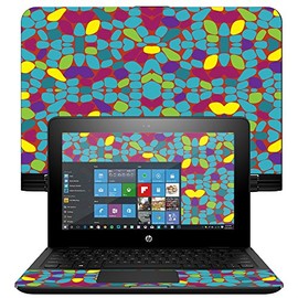 MightySkins Skin Compatible with HP x360 Convertible 11" (2017) wrap Cover Sticker Skins Bright Stones