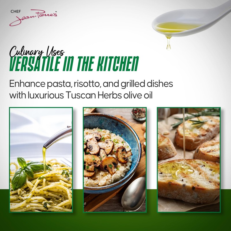 Chef Jean Pierre's Tuscan Herb Olive Oil - Naturally Infused,