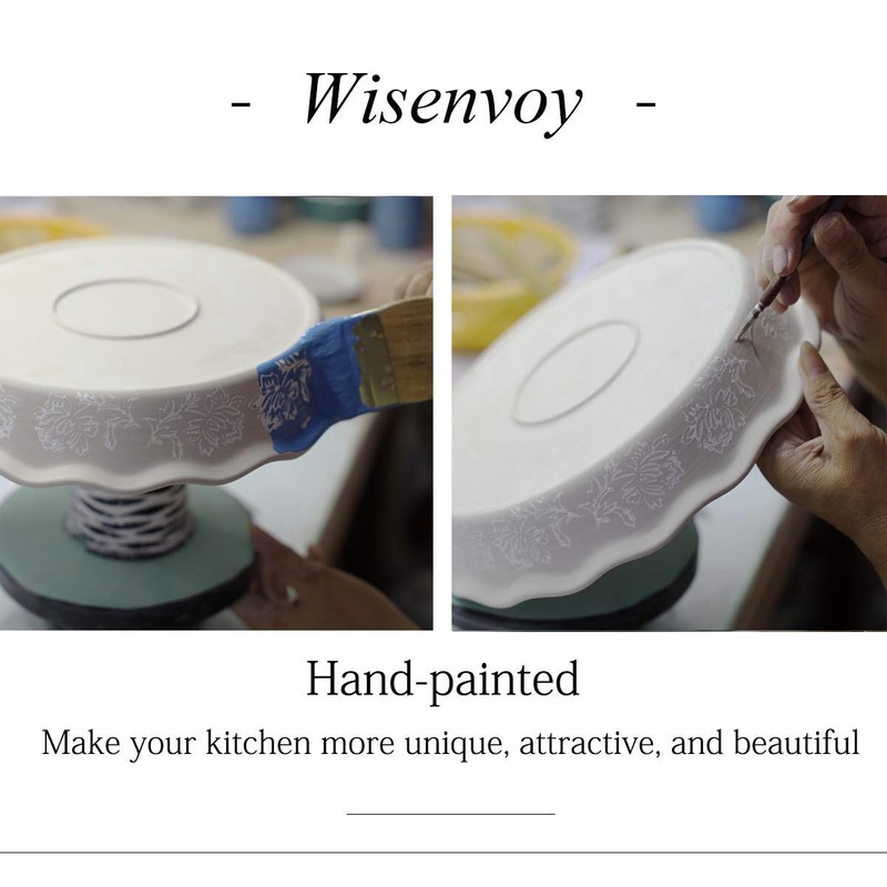 Wisenvoy Ceramic Pie Dish - Deep Dish Pie Plate Non-Stick
