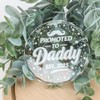 Glass Ornament 2025,Promoted to Daddy 2025 Birthday Baby Shower Father's