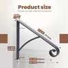 Kojem Wall Mount Handrails for Outdoor Steps, Metal Wrought Iron