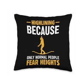 Slackline Essentials Slacklining Gear Enthusiast Slackliner Throw Pillow