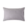 HOMESCAPES Damask Cushion Cover Silver Grey 48 x 74 cm