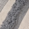 Karim Ivory Grey Faux Yarn Large Poufcolor: as Pic Color