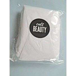CULT BEAUTY Dual Sided Face Cloth White Cotton reusable cleansing exfoliating