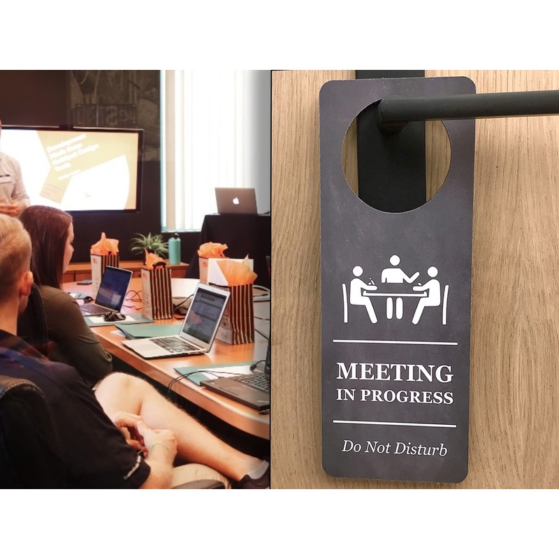 Do Not Disturb Meeting In Progress - Printed Door Hanger