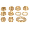 Ladieshow Router Guide Bush Set 11pcs/Set Router Bushing Set, Brass