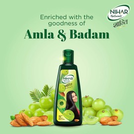 Nihar Naturals Shanti Badam Amla Hair Oil, 300ml - 1 Pack (Ship from India)
