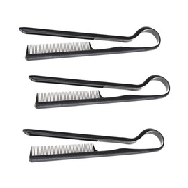 FRCOLOR 3Pcs Shaped Hairdressing Combs Set Styling Straightening Comb for Women Durable Plastic Hair Clip Comb for Easy Hair Styling Salon Use