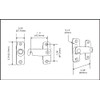QCAA 2.5" x 2.65", Large, Heavy Forged Solid Brass Door