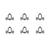 generic Glocken Aufkleber Set mit 6 Stck Aufkleber Glocke Klingel