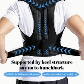 Posture Corrector for Back Brace Support: Adjustable Shoulder Straightener for Men and Women,Effective and Comfortable Brace for Slouching and Hunching with Discreet Design(Small)