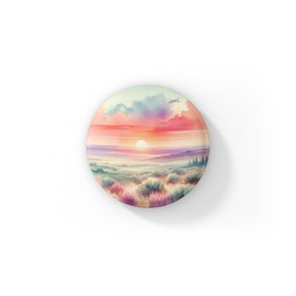 Southwest Landscape 5 Pin Button, Southwest Pin, Desert Pin, Sunset Pin, Mountain Pin, Southwest Keychain, Desert Keychain, Landscape Keychain, Desert Magnet, Sunset Magnet (1 Pin - 1.25in)