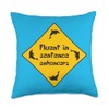Caution - Fluent in Sentence Enhancers Throw Pillow