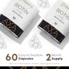 Biotin Hair Growth Supplement Vitamin B8 Minerals (2-Month Supply)