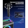 SORDA Karaoke Machine with 2 Wireless Microphones, Portable Speaker for