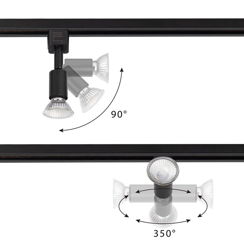 mirrea J Type Track Lighting Head to GU10 Base Adapter