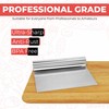 Bench Scraper for Baking, Food Scraper Stainless Steel Blade Dough