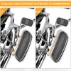 VG MOTO Driver Floorboard Outward Extension Spacer Extenders Kit 1''