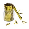 Mini Skater Bread Candy Bag Ties 800pcs 4 Inch(Gold)