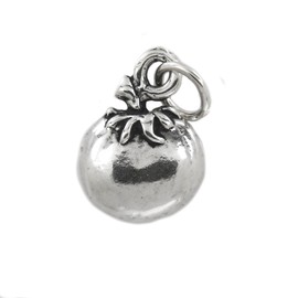 LGU Sterling Silver Oxidized Fruit of the Spirit Tomato Patience Charm