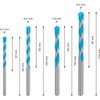 Bosch 4x EXPERT CYL-9 MultiConstruction Drill Bit Set (for Concrete,