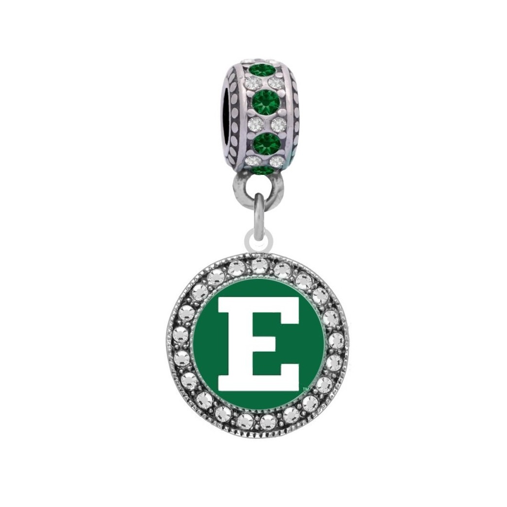 Final Touch Gifts Eastern Michigan University Crystal Charm
