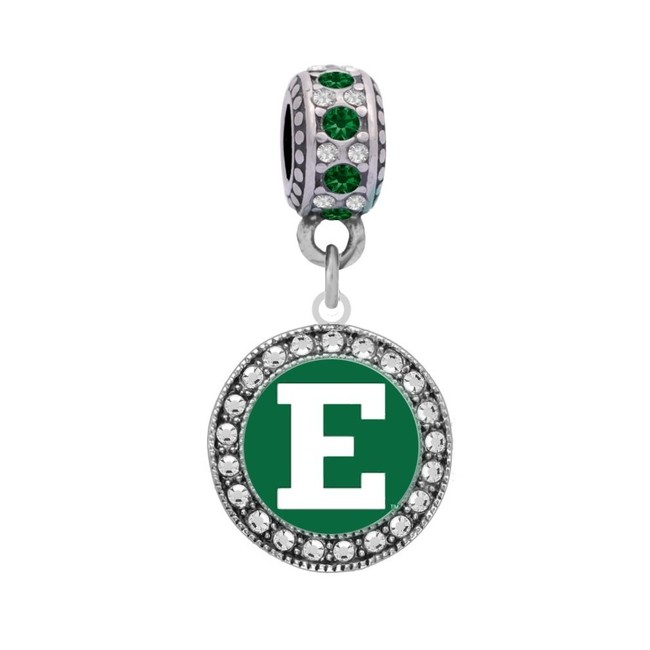 Final Touch Gifts Eastern Michigan University Crystal Charm