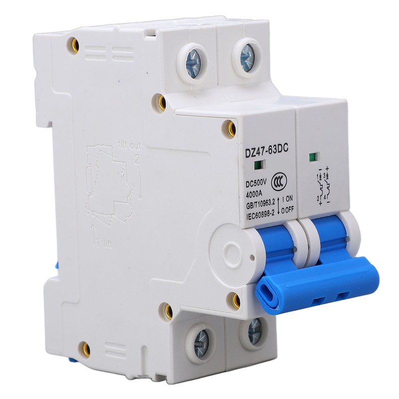 DC Miniature Circuit Breaker Upgraded 2P 500V Air for Solar