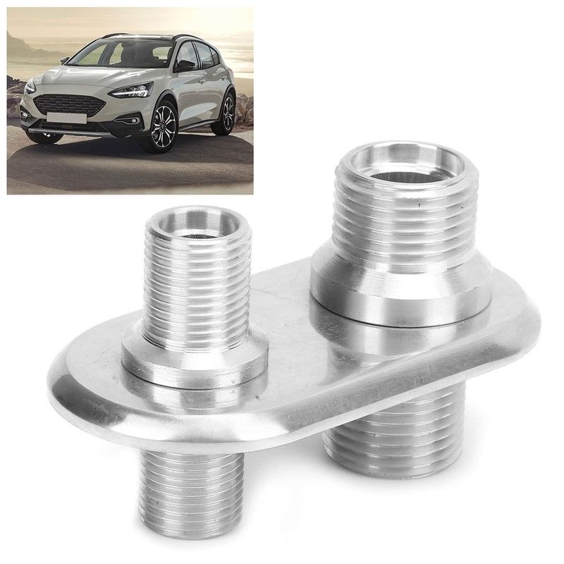 A/C Bulkhead, Car 2‑Port Air Conditioner Bulkhead Connector Universal Modification
