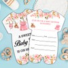RNYJJ Girl Baby Shower Invitations, Pink Floral Baby Clothes Baby