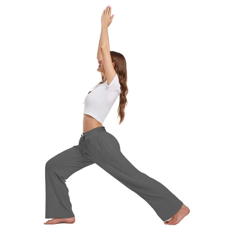 Kivdol 3 PACK Womens Yoga Sweatpants Wide Leg Lounge Pajamas