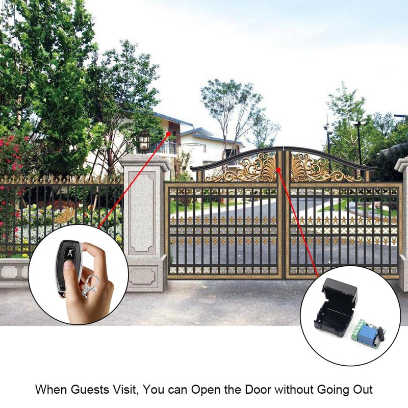 QIACHIP 433Mhz Universal Wireless Remote Control Switch DC 12V 1CH