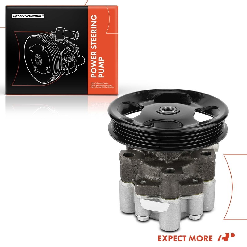 A-Premium Power Steering Pump, with Pulley, Compatible with Toyota Tacoma