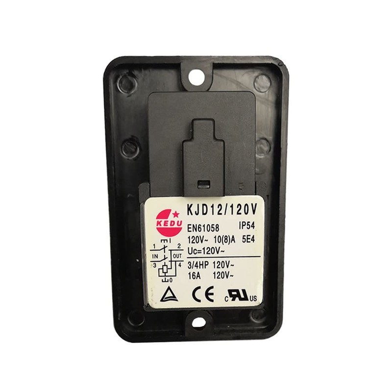 KJD12 Emergency Stop Electromagnetic Switches KEDU Pushbutton Switch for Lathes