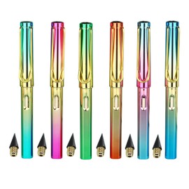 ZSYIULIA 6Sets Everlasting Pencil Inkless Magic Pencils,6 Magic Pencils+6 Erasers+6 Interchangeable Nibs,Unlimited Reusable Pencils for Writing and Drawing,for Home Office School Supplies