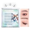 LASHIDOL KittenLash02 Lower False Eyelashes, Bunchy Eyelashes, Partial False Eyelashes,