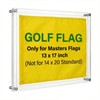 Double-Sided Clear Acrylic Golf Flag Frame, 15x19 Floating Shadow Box