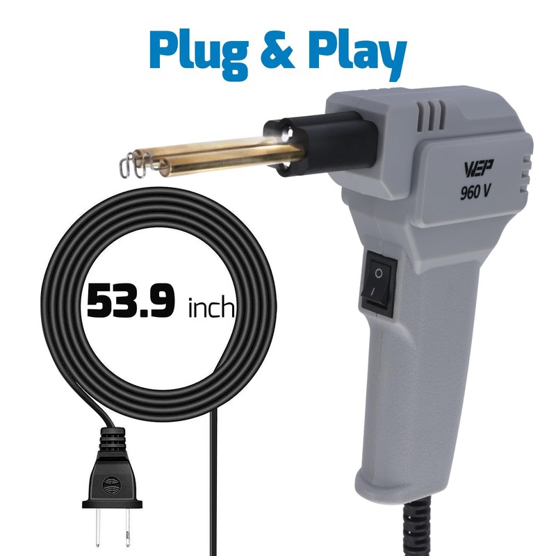 WEP 960-V Grey Plastic Welder Kit 110V with LED Lights