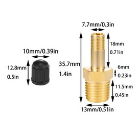 Bxian 2PCS 1/4 inch NPT Brass Canister Valve with Lid Pressure Vessel Tanker Valves for Air Compressor Tank