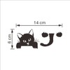 Decaltor Cat Wall Stickers Light Switch Decor Decals Art Mural