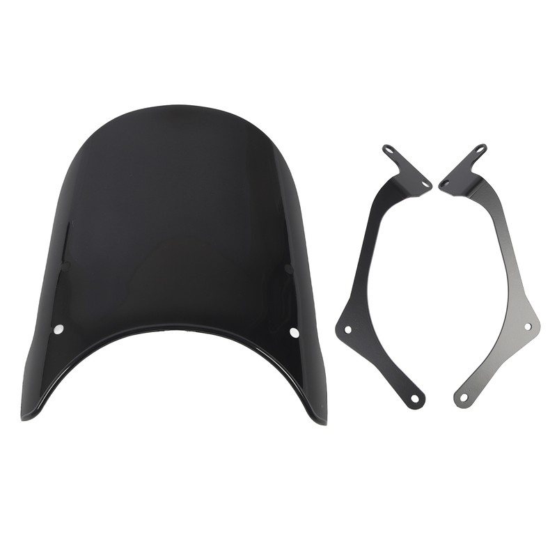 Motorcycle Front Windshield PC Airflow Wind Deflector Fairing Windscreen for
