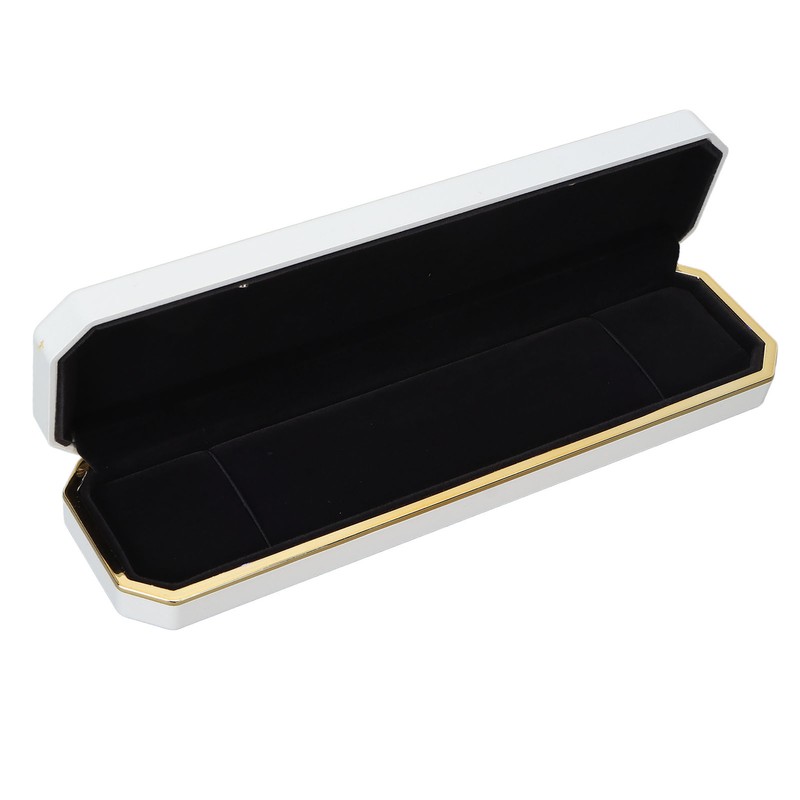 LED Lighted Jewelry Gift Box Rings Bracelet Tray Display Storage