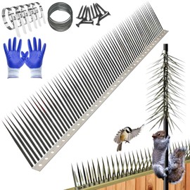 Bird Spikes, Outdoor Squirrel Spikes, Squirrel Baffles for Bird Feeder Poles, Avoid Climbing Garden Fences and Fruit Trees. (120 inches)