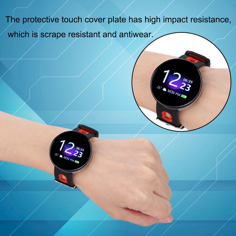 Smart Bracelet Wristband Waterproof Fitness Sleep Heart Rate Recorder (Black